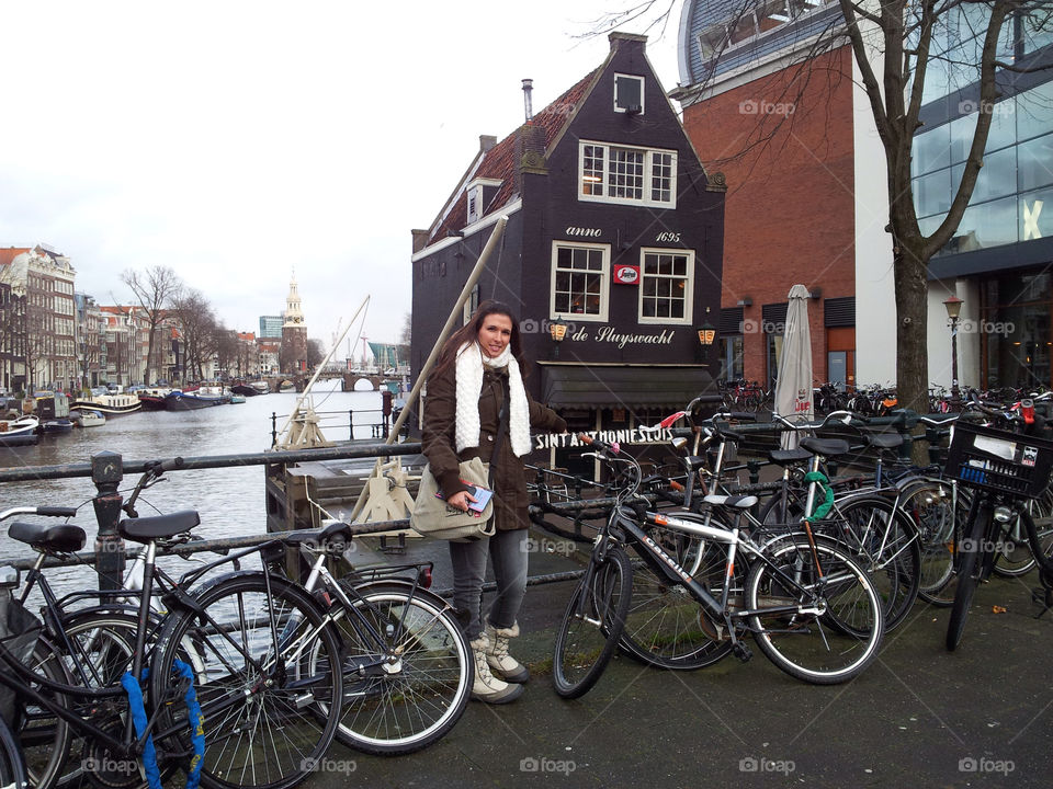 girl bike cold autumn by djmfotos