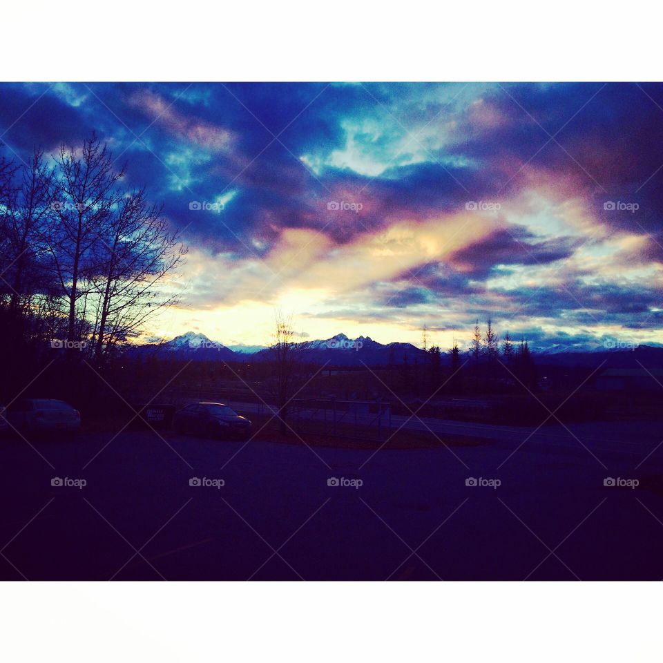 Unicorn sky . View at work 