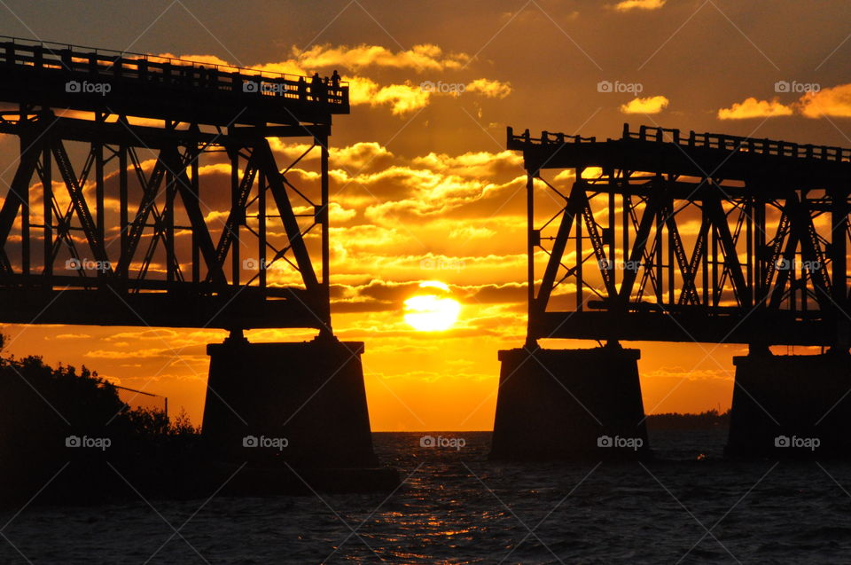 Sunset at bahia honda state park
