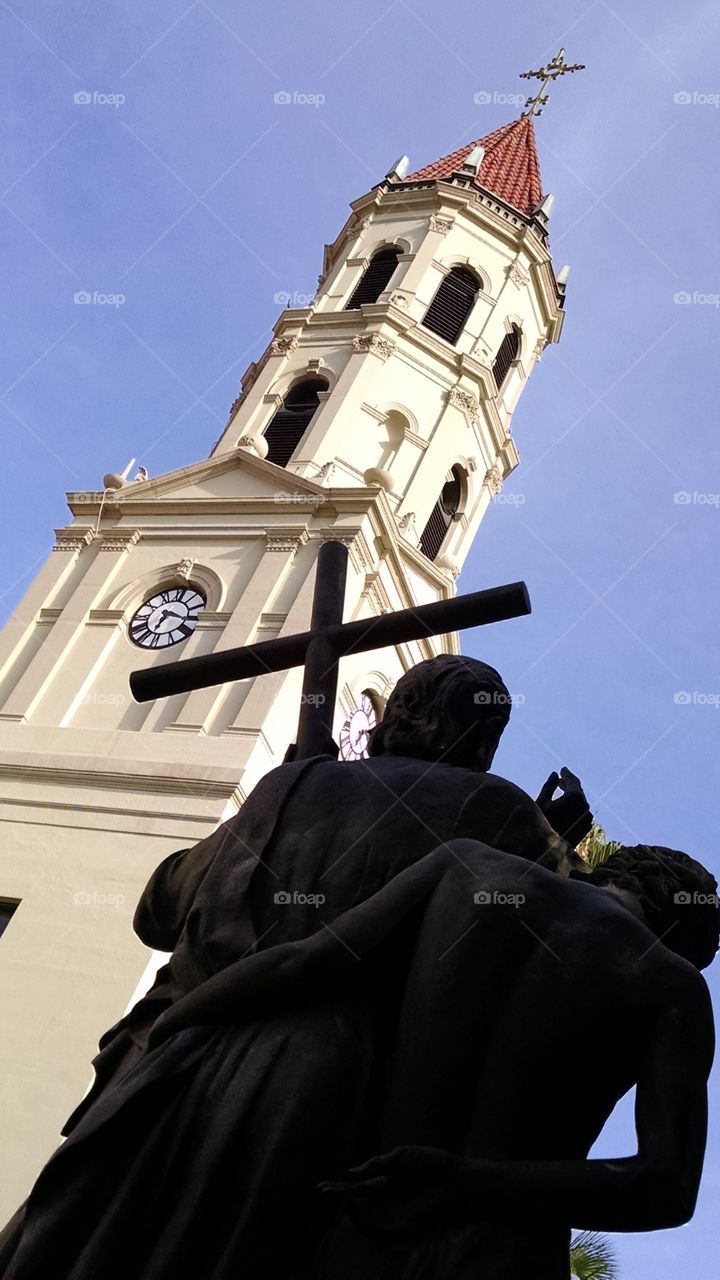 Cross bearer and tower