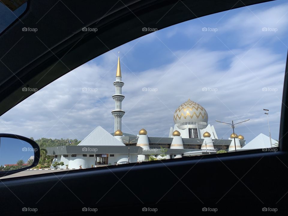 Sabah State Mosque, located in Kampung Sembulan,Kota Kinabalu,Sabah,Malaysia 