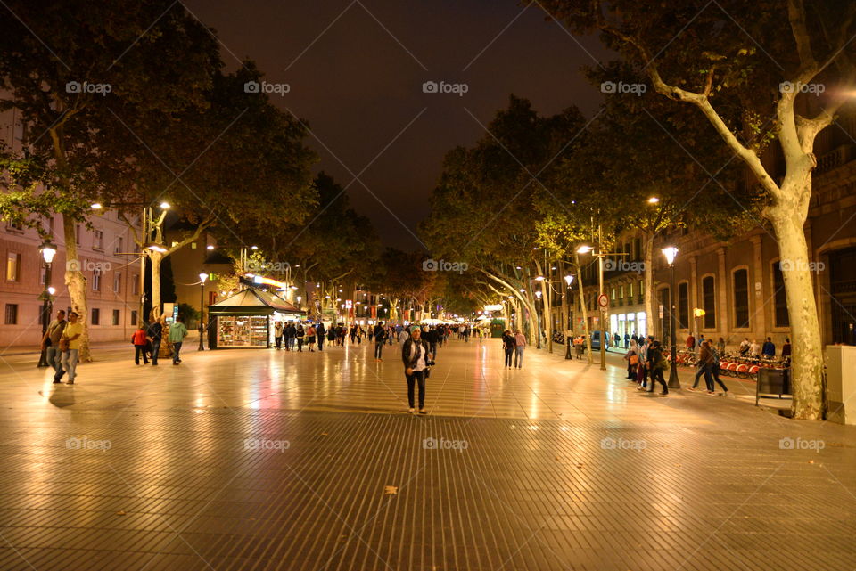 Rambla street barcelona