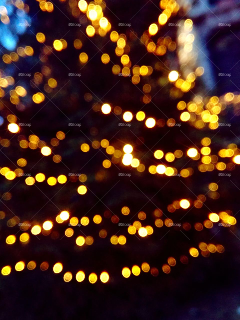 Abstract light of Christmas tree