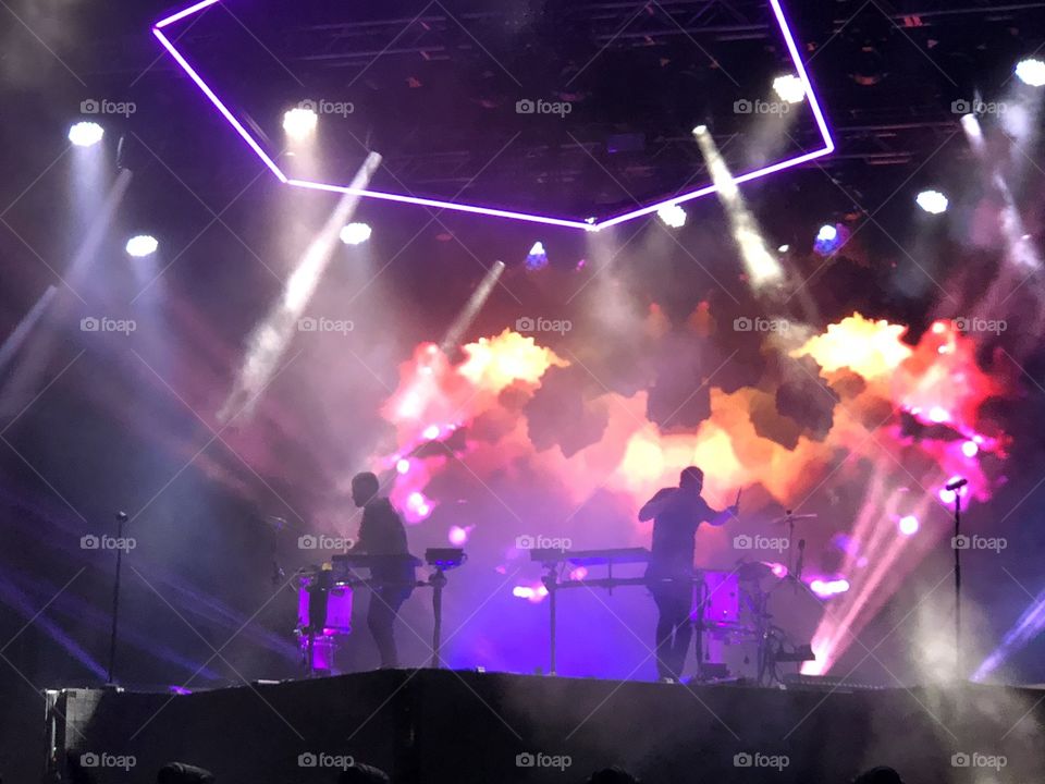 ODESZA drumming beats at Firefly Music Festival 2018 