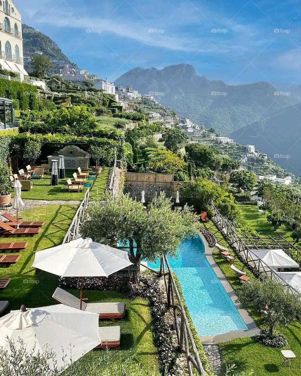 Glory be to God, the magnificent and picturesque view and the natural green trees are a view that is nothing more wonderful than it