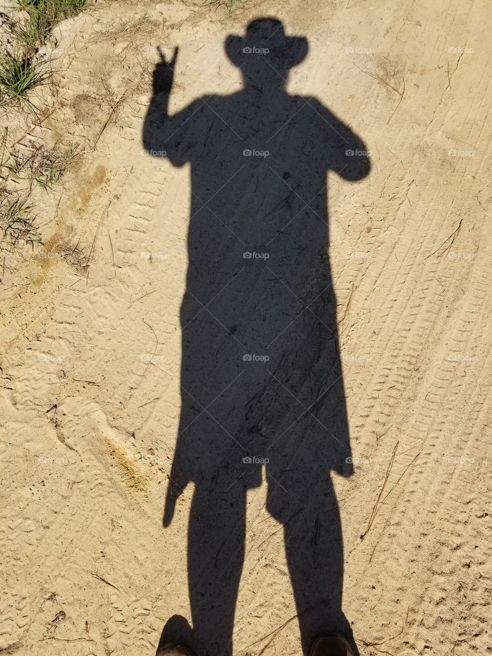 Country Boy's Shadow