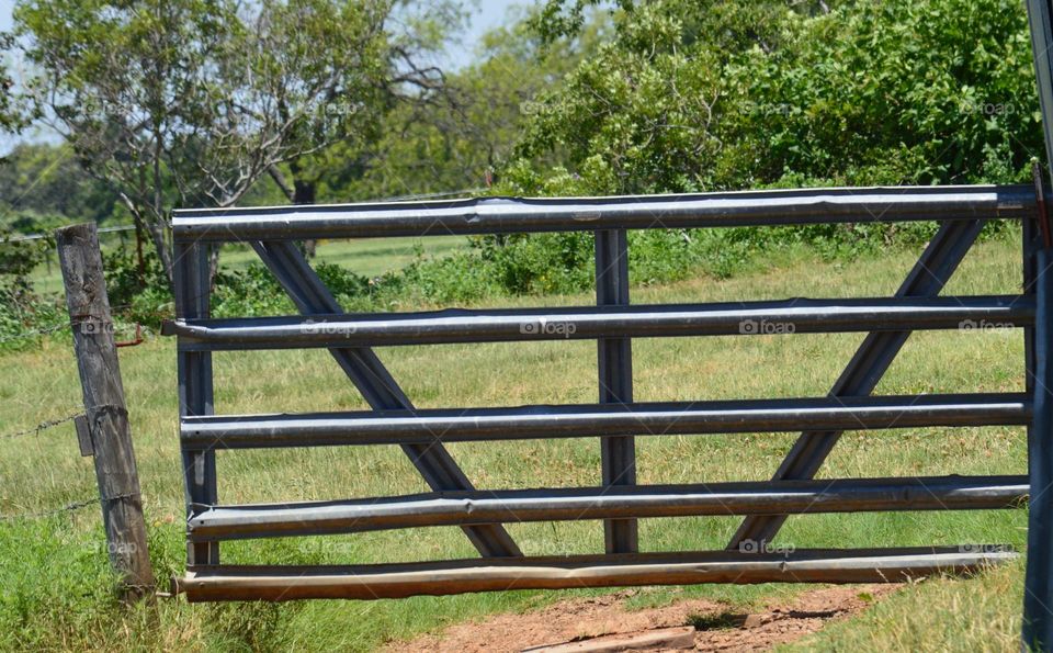 Farm gate. 