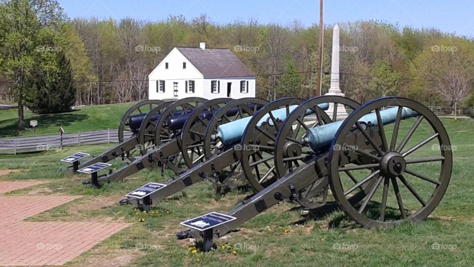 Cannons of Antietam. Antietam Battlefield