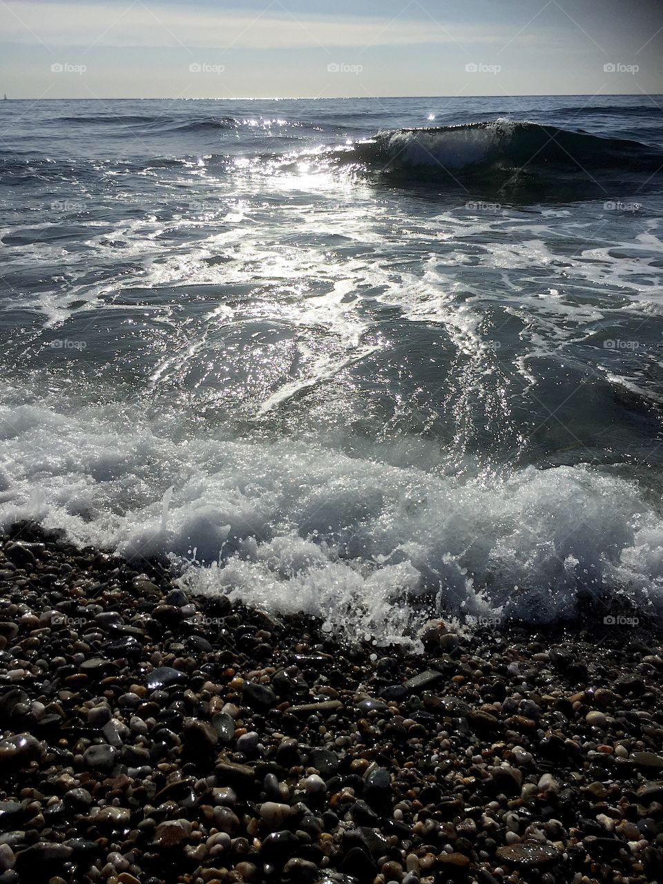 Stony beach close up 2