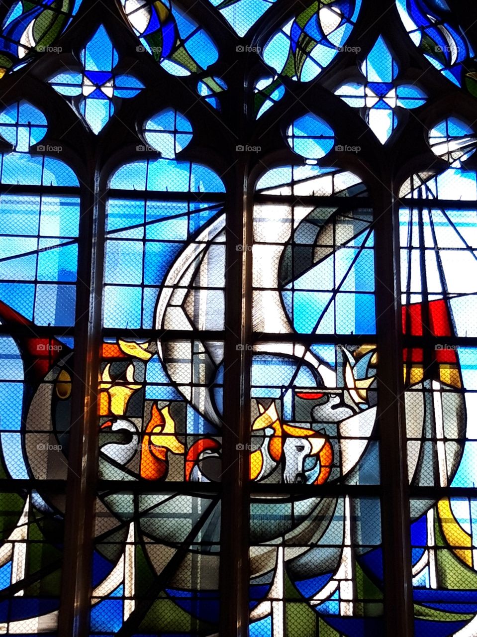 vitrail église St jean à caen