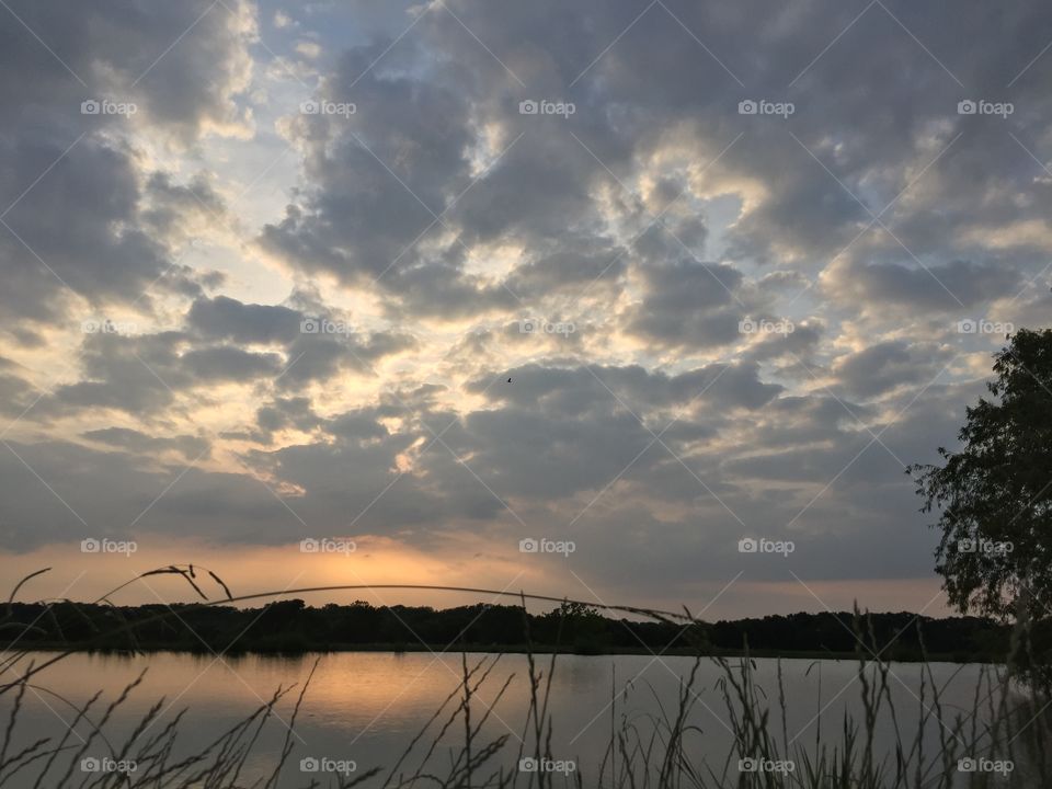 Sunset, Dawn, Water, No Person, Landscape