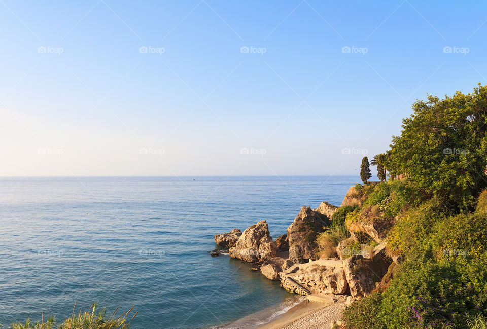 Beach in Nerja, Spain