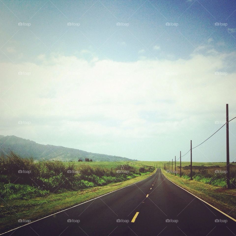 Hawaiian Country Road
