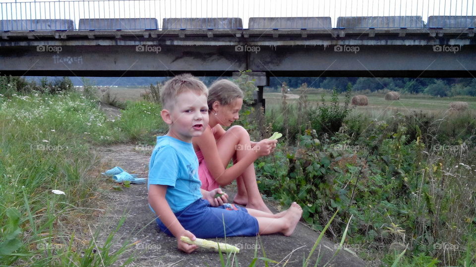 Child, Grass, Outdoors, Family, Boy