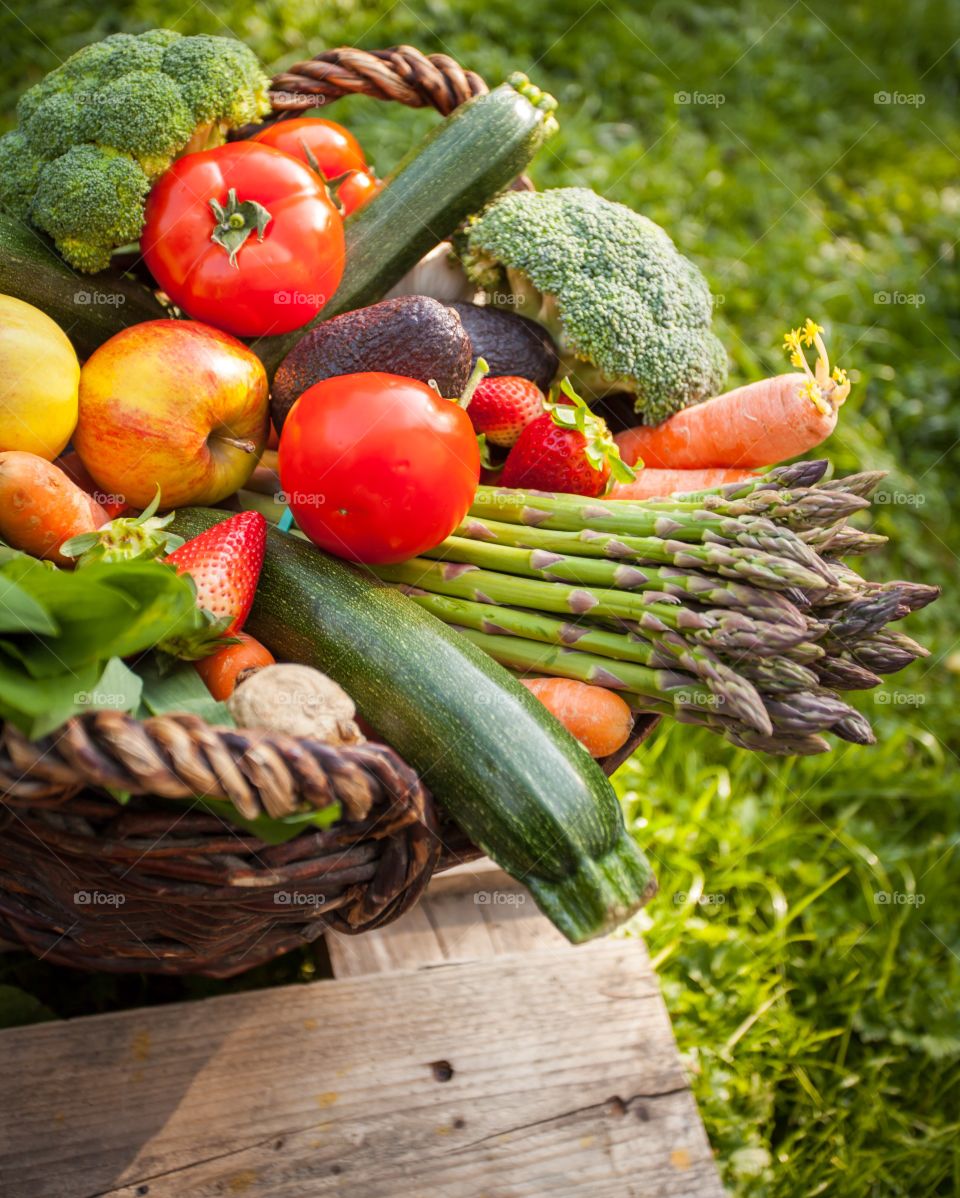 Fruits and vegetables Basked 