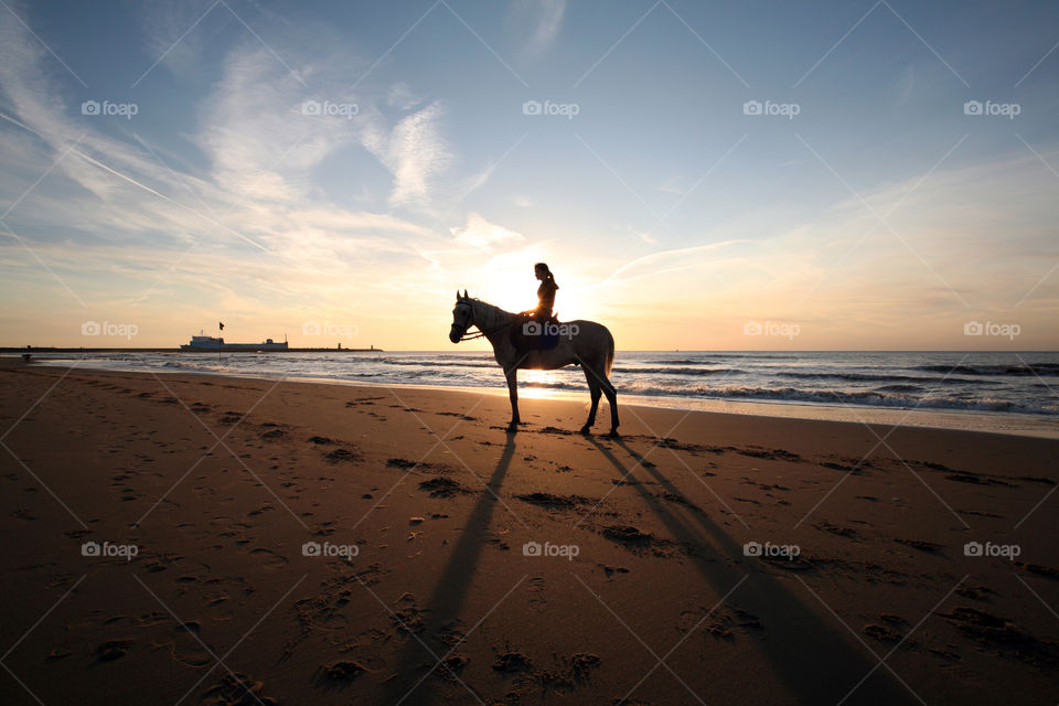 Beach, Sand, Sunset, Sea, Ocean