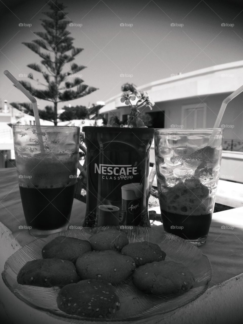 morning with my wife and Nescafé.