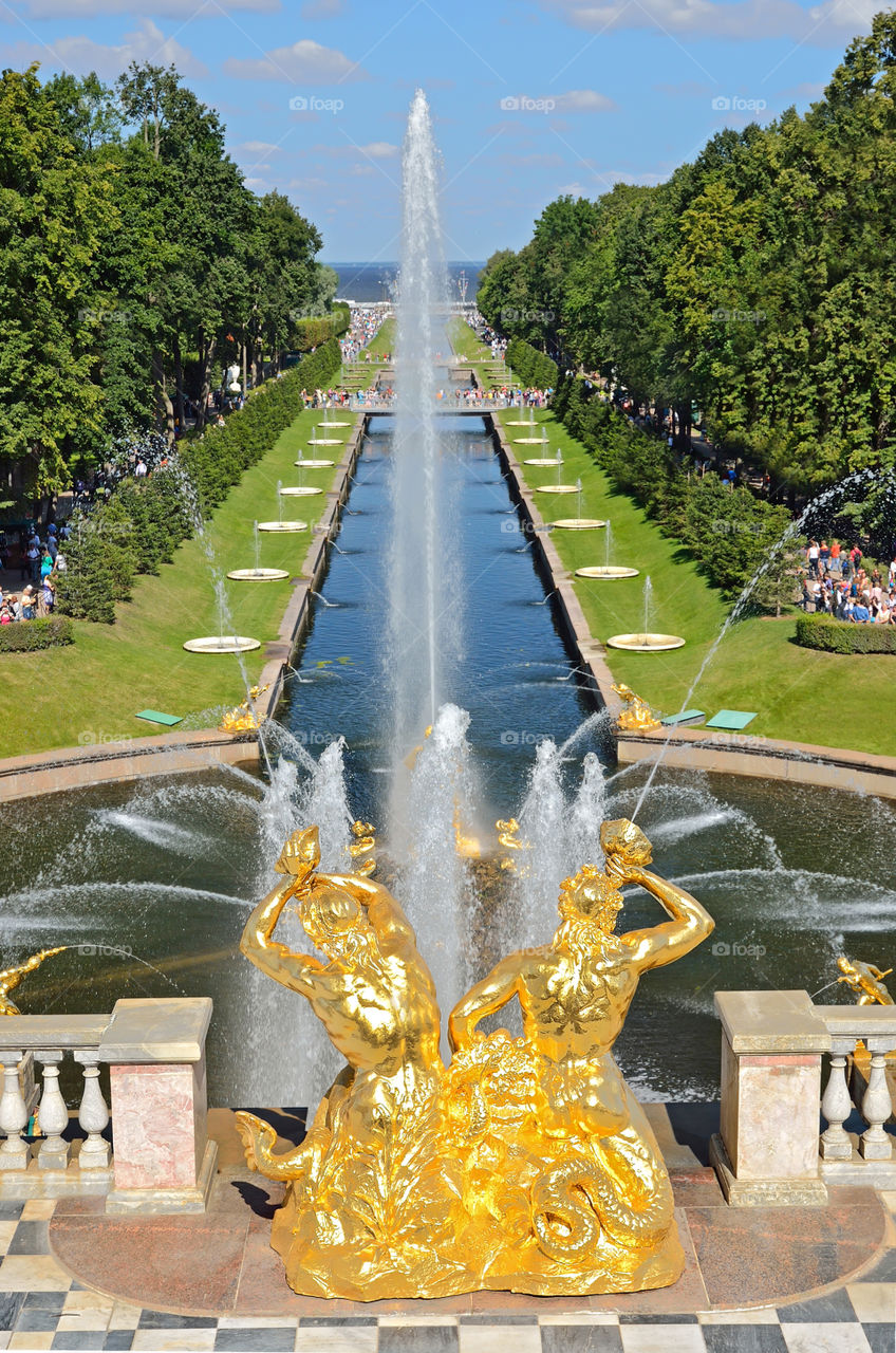 Fountain and public gardens