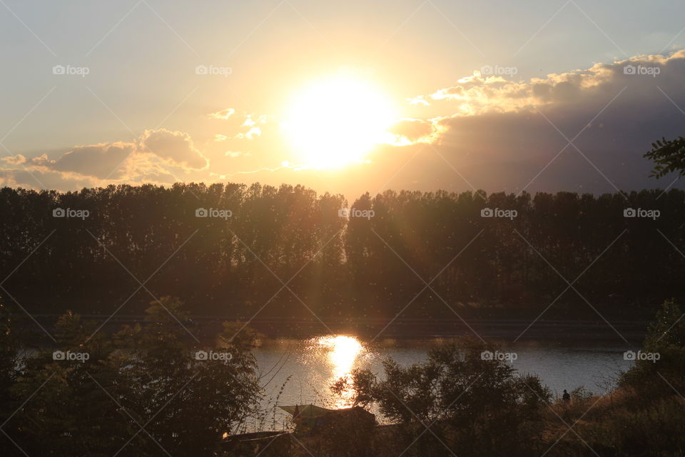 Sunset over the river!