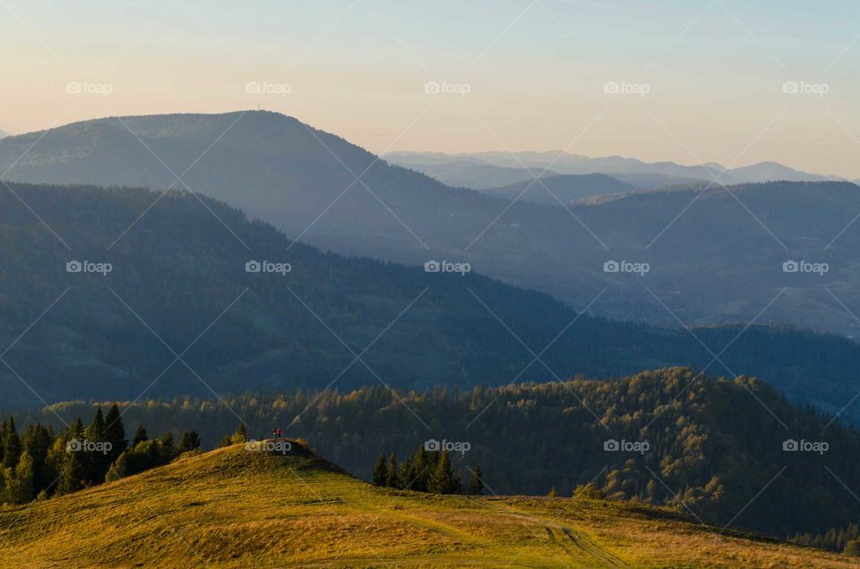 ukrainian carpathian mountains landscape