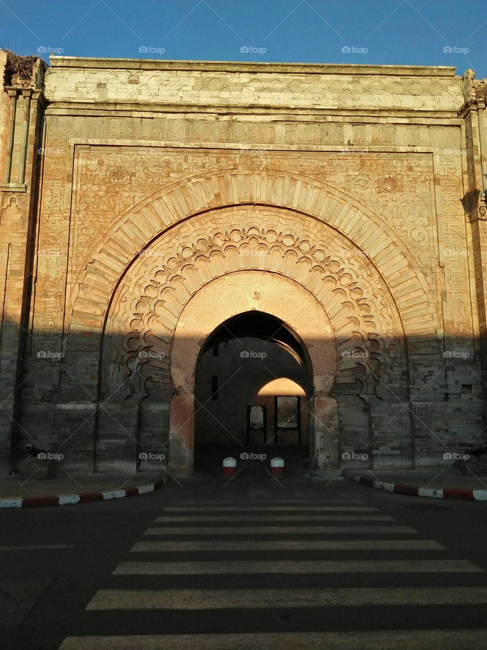 Ancient door at marrakech city