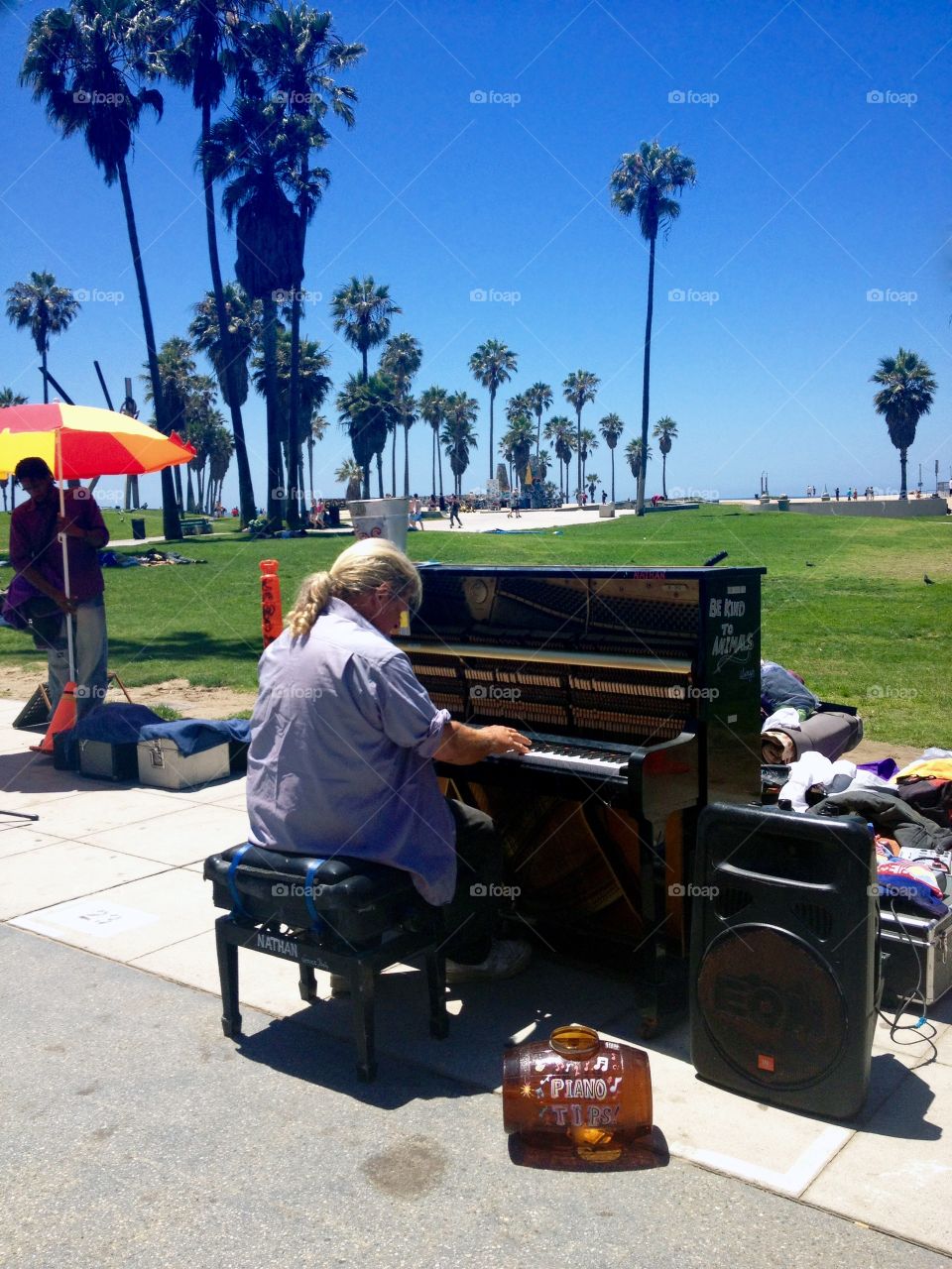Famous Venice Beach and street artist and performer