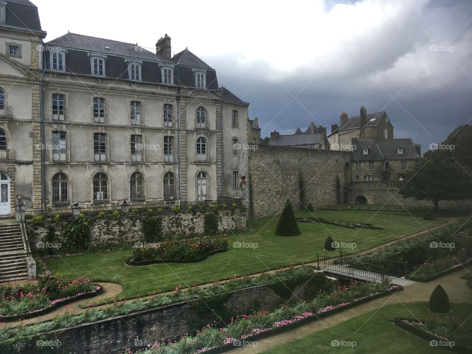 Clouds over the town