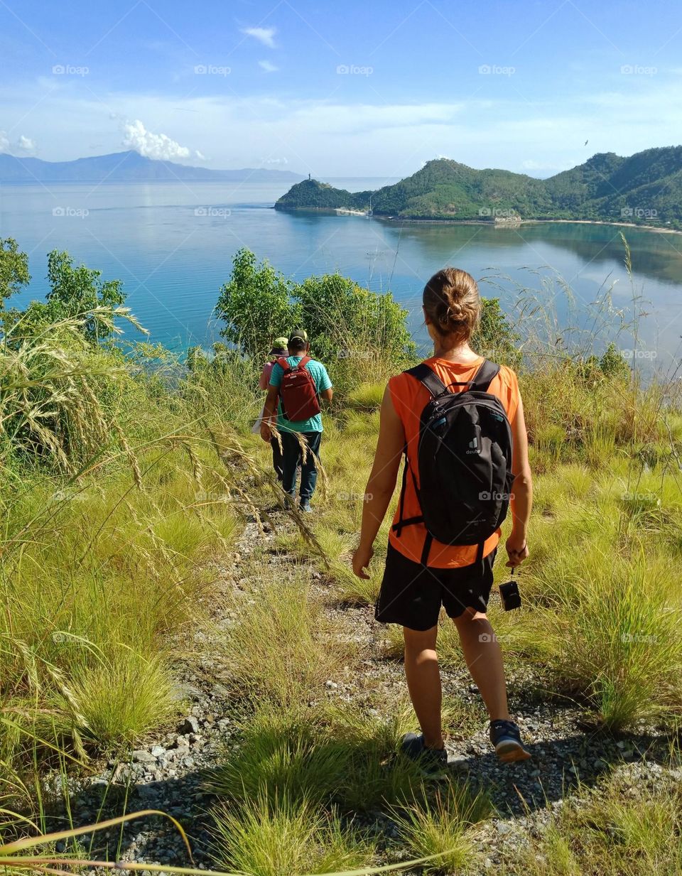 Hiking on a sunny day at the mountains in Metiaut, Díli