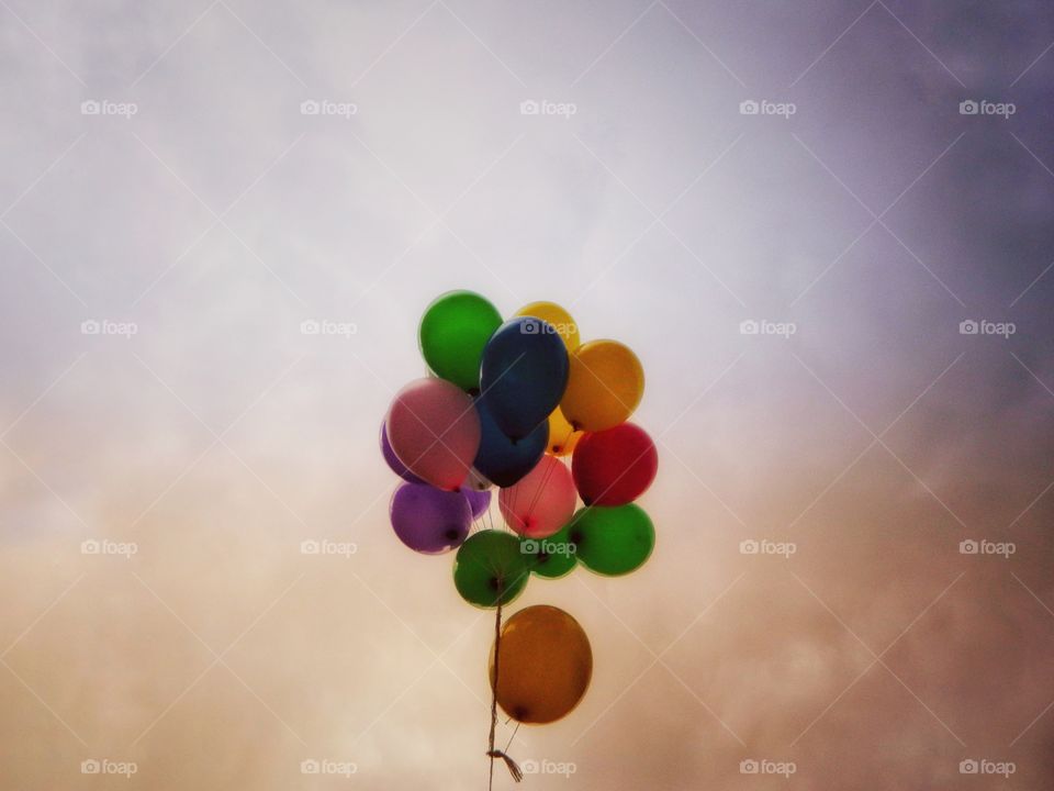 Helium balloons