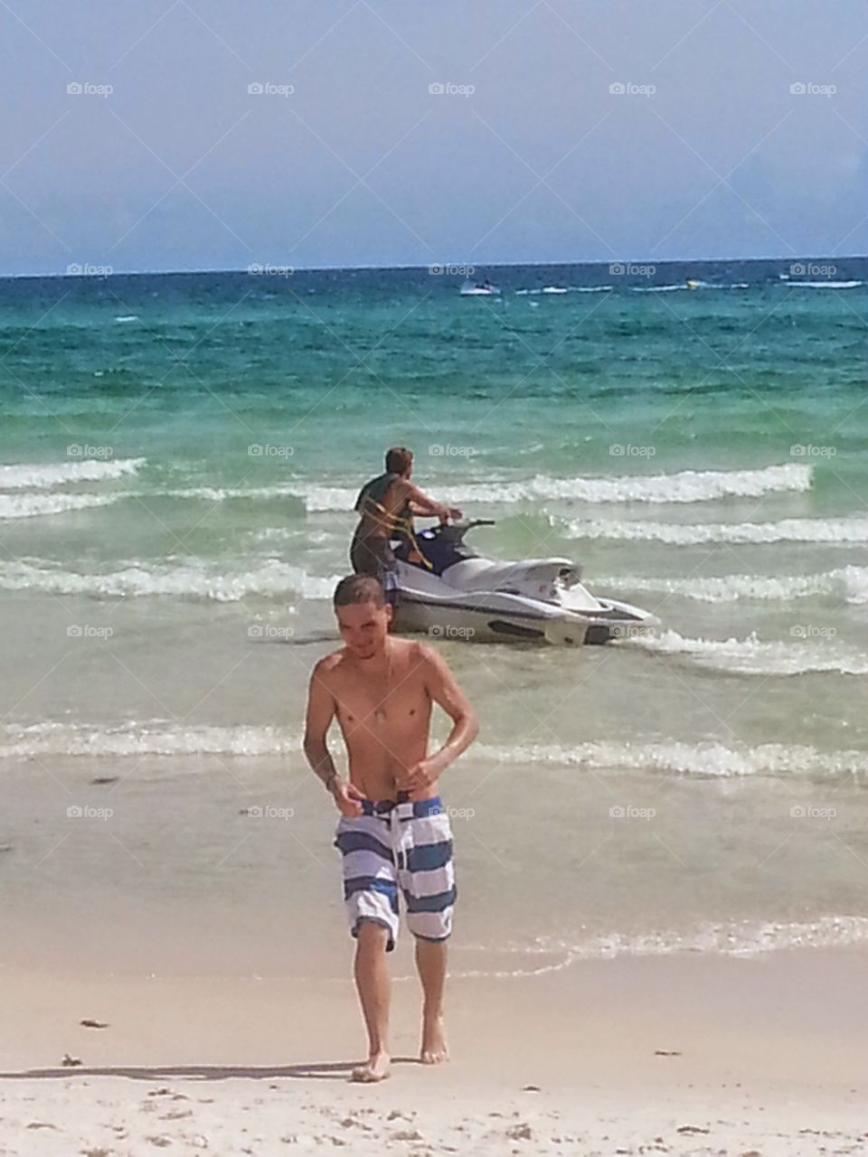 My Son. Beach day in Destin, Florida