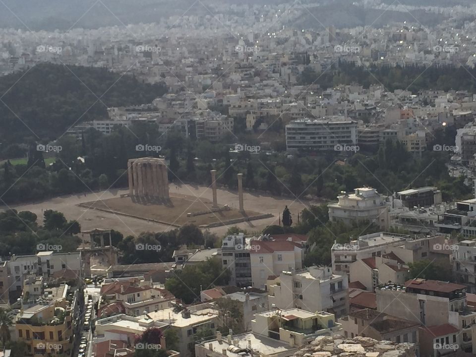 Temple of Zeus from the Acropolis