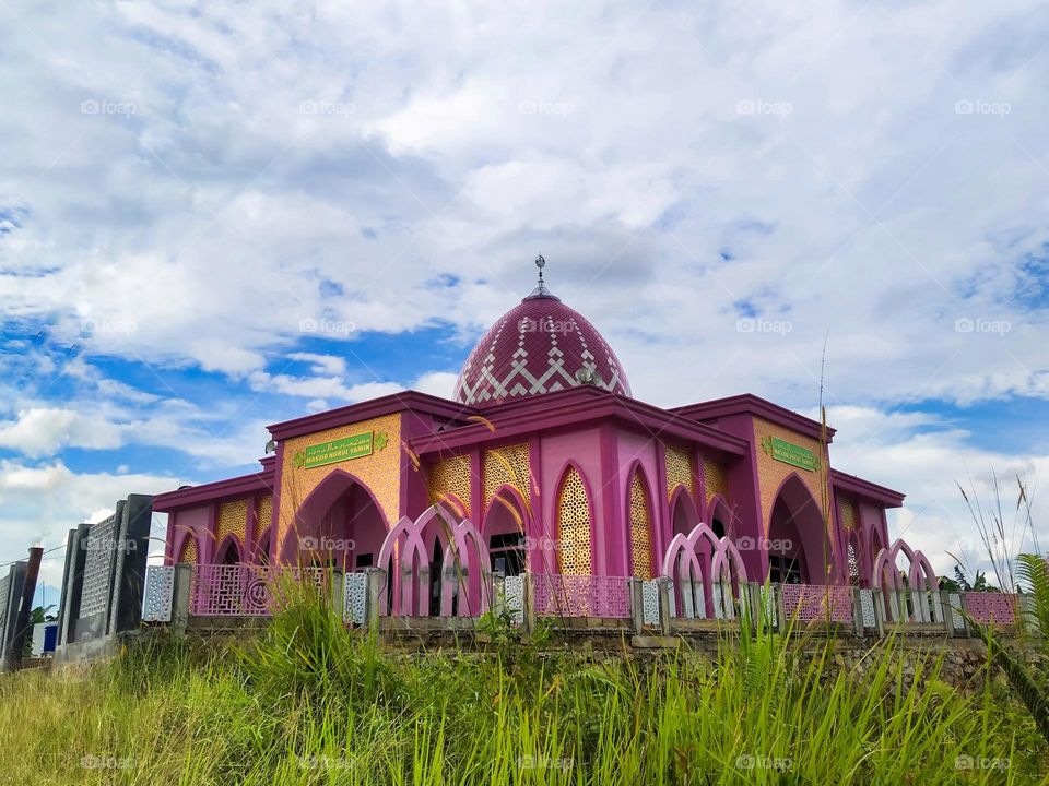 One of the mosques in Kalimantan, Indonesia