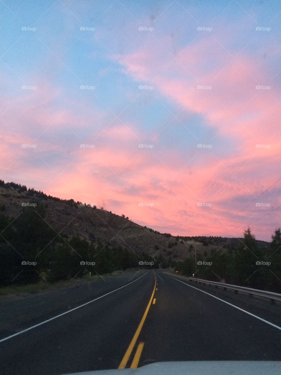 Pink and Blue Sunset