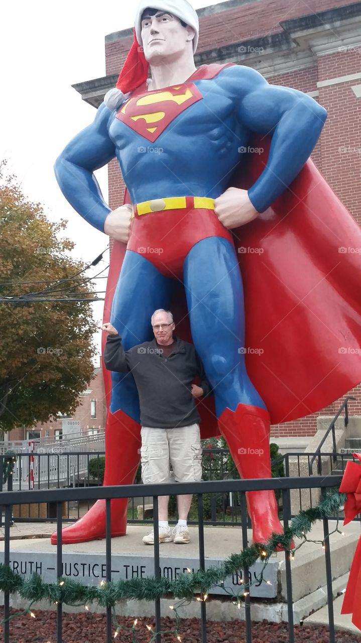 Superman statue in Metropolis