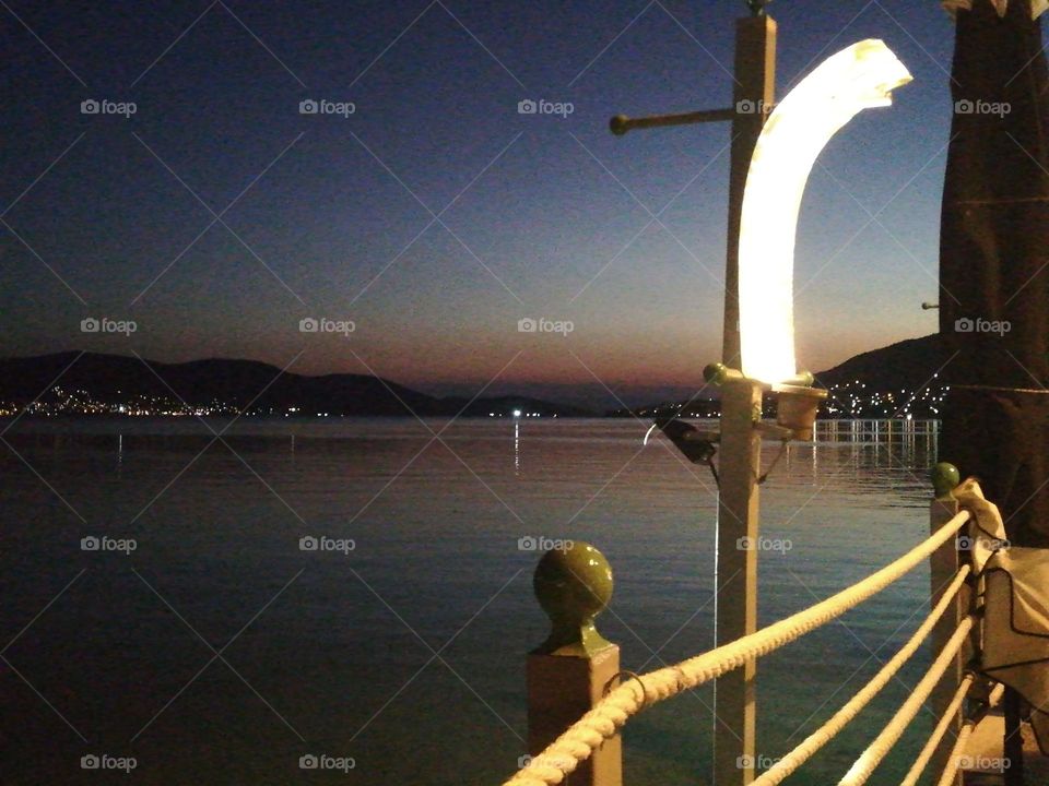 Sunset seaside Salaminos