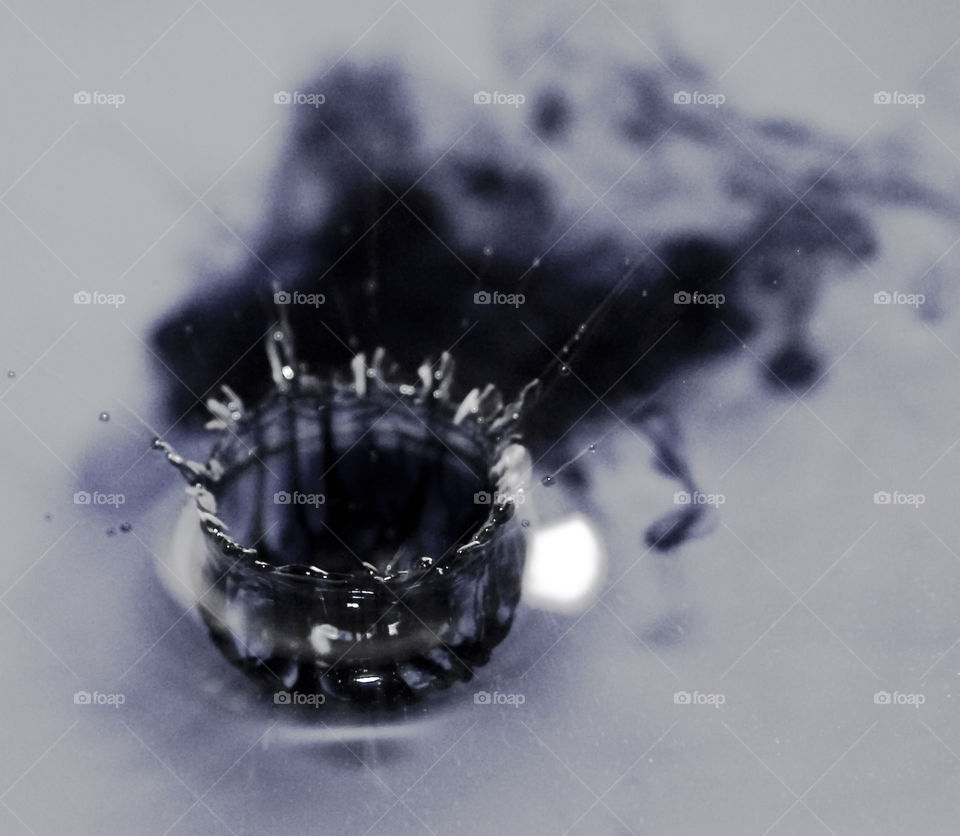 Water Drop - Black and White