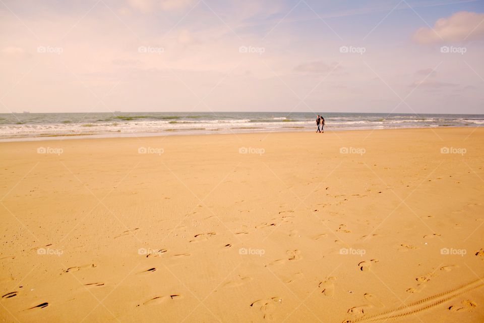 Empty sand beach 