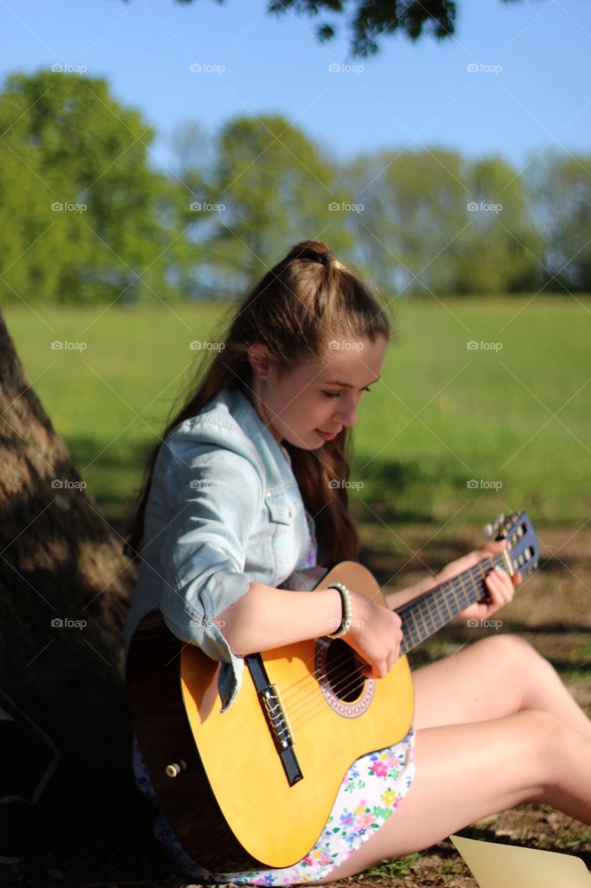 By the old oak tree