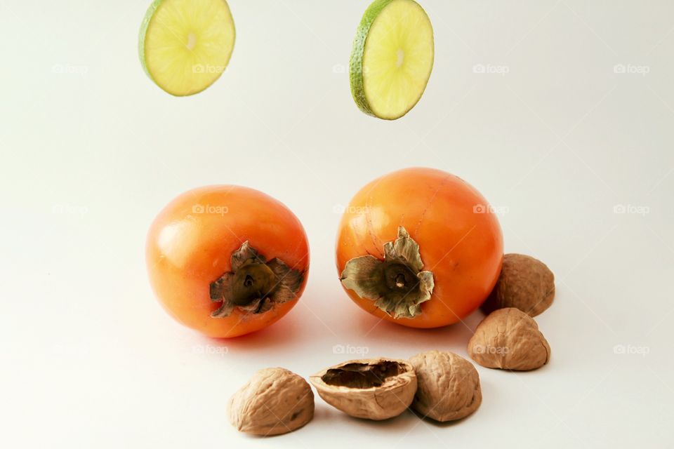 Kaki lime and nuts 