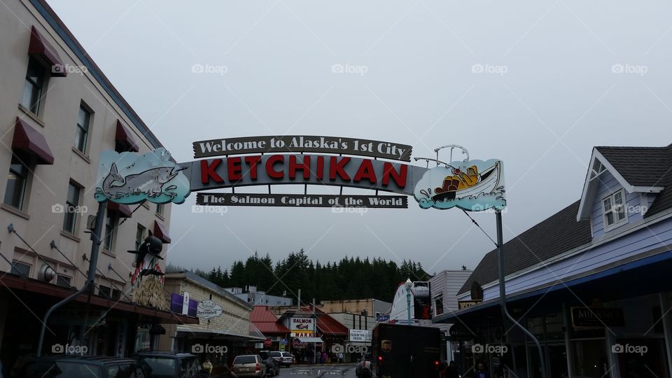 Ketchikan, Alaska. We just docked In Ketchikan, Alaska