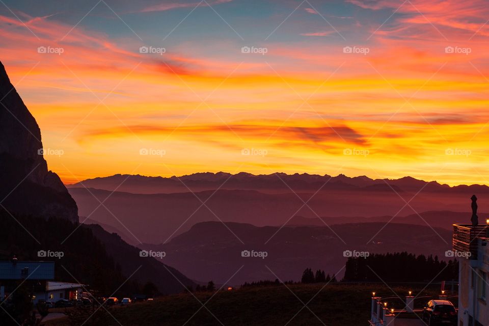 Sunset in South Tyrol 