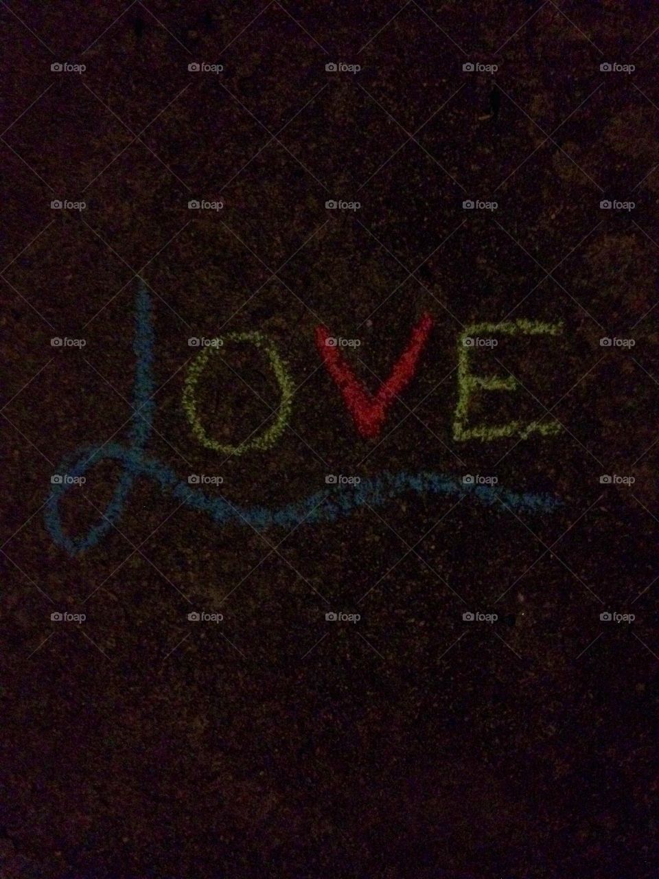 Love Chalk Sign