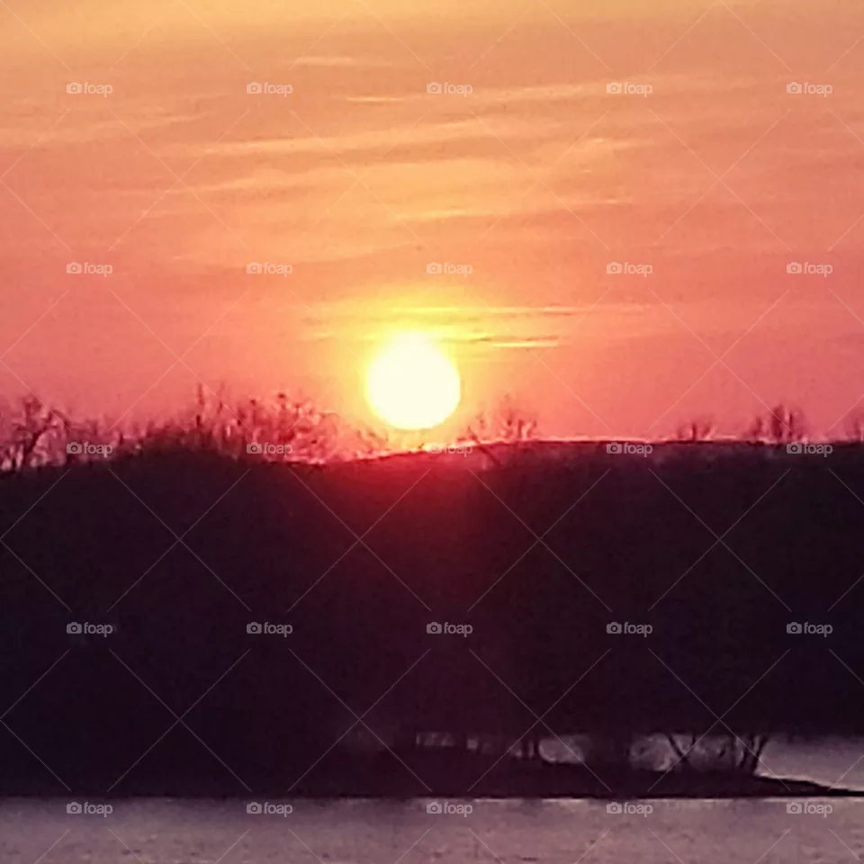 Blazing sun