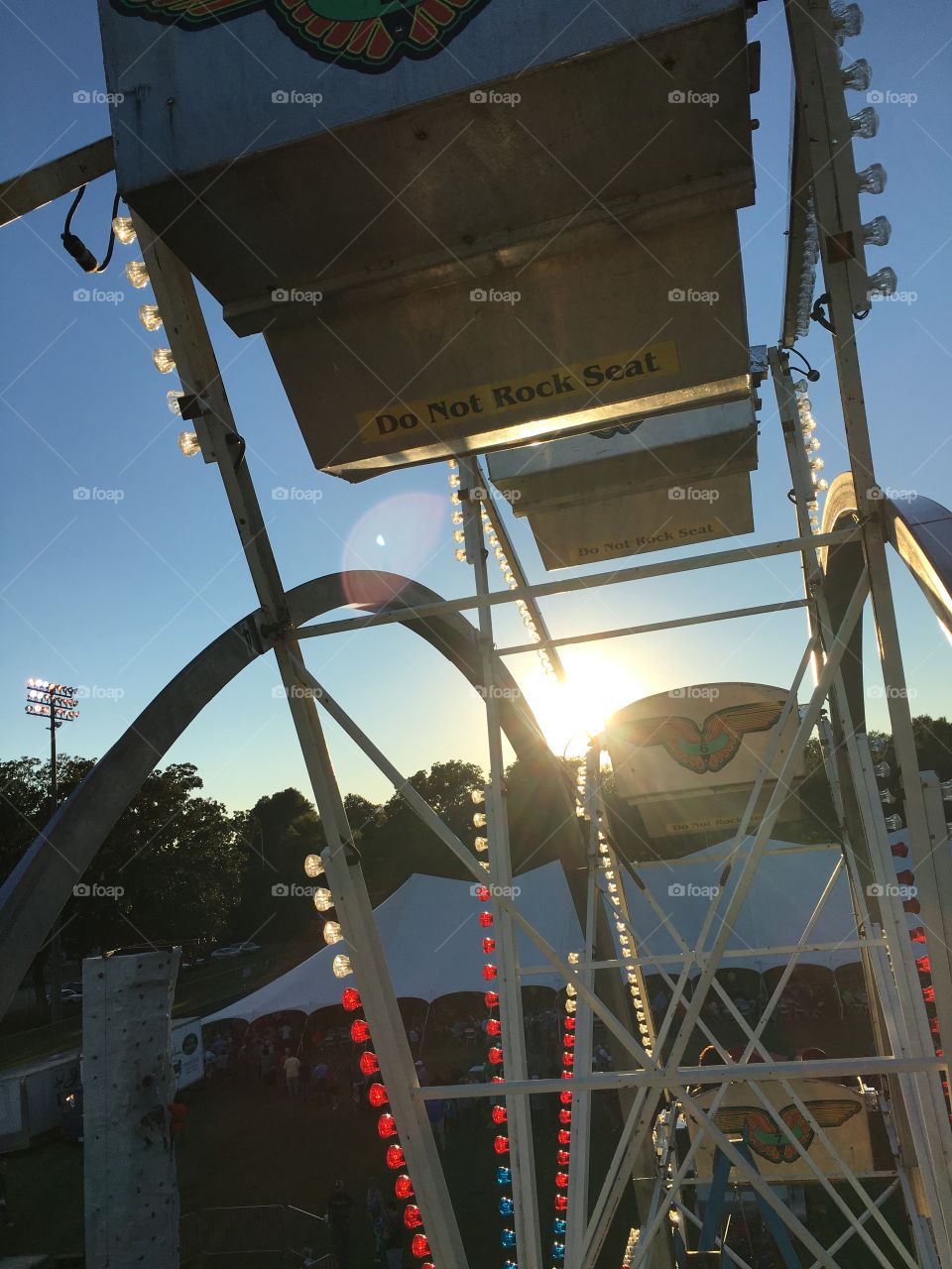 Sunset at a fair 