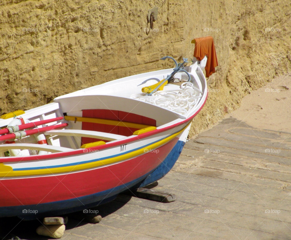 beach boat old fishing by KathOnEarth