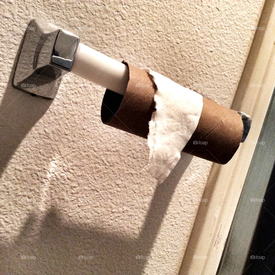 Empty Toilet Paper Roll