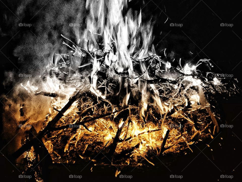 Fire sights are always wickedly surprising, not paling in comparison to big waves...