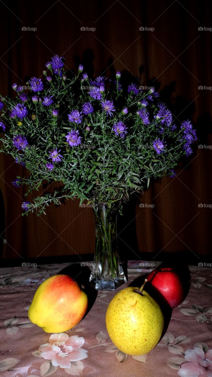 flowers and fruits