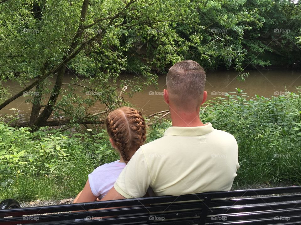 Summer, Outdoors, Nature, People, Bench