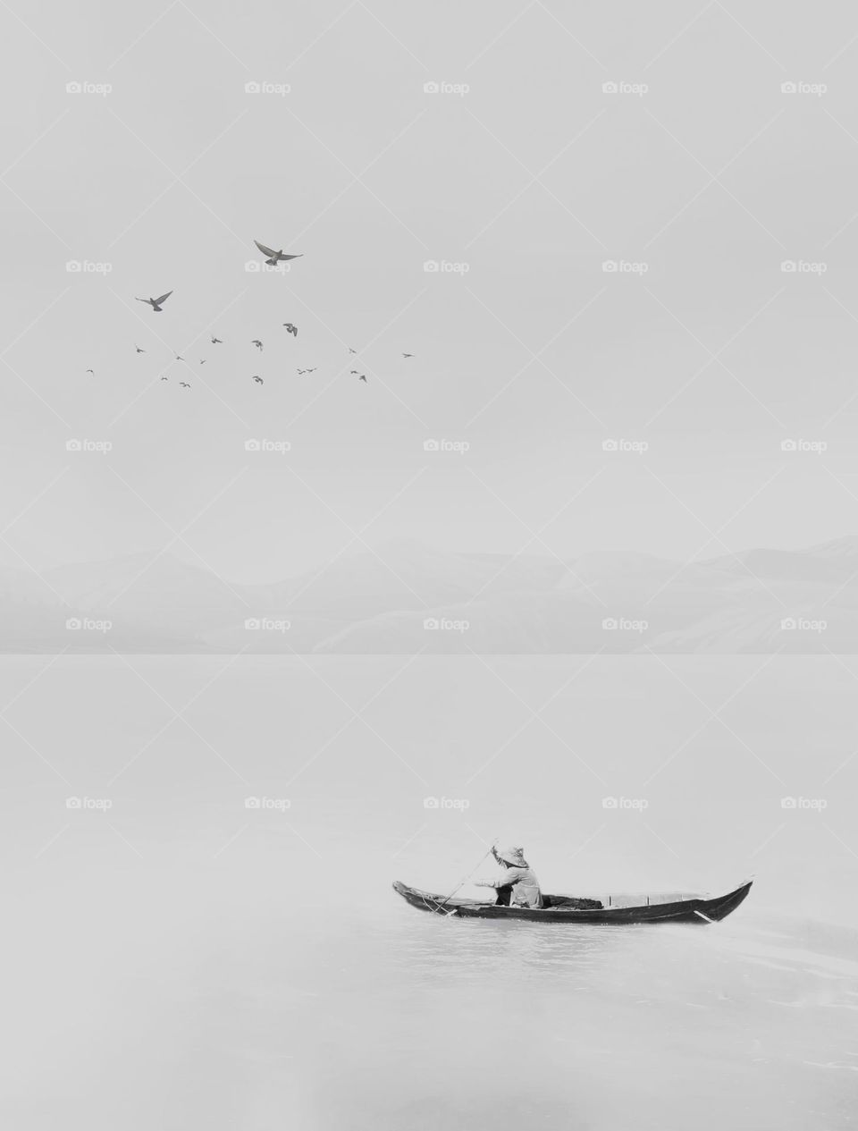 The floating village in Cambodia